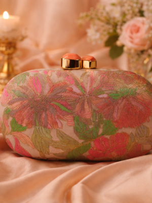 Floral Heritage Oval Clutch