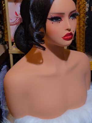 The Parisian Noir Low Bun Wig - Stunning Glueless Lace Front Updo Wig