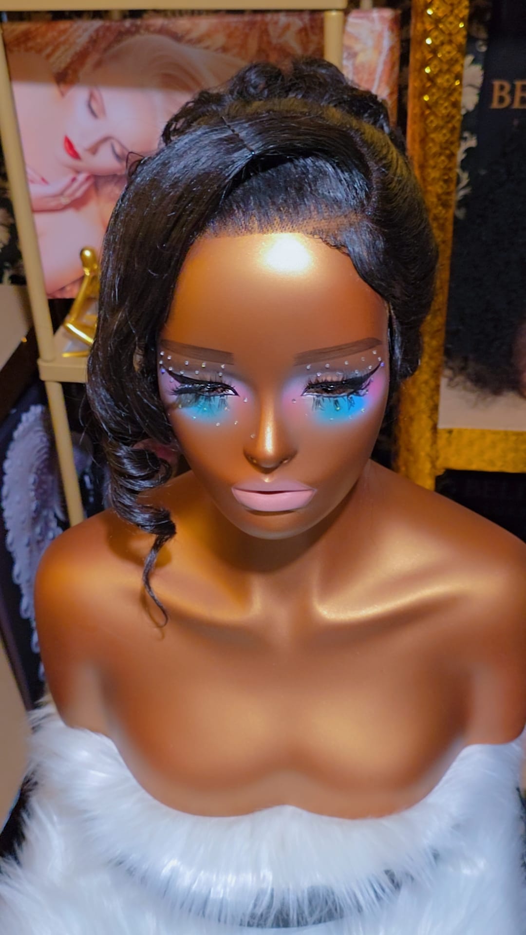 Stunning-Belle-Royale-Bridal-Updo-Human-Hair-Wig The Belle Royale Bridal Updo Ready-to-Wear Human Hair Wig HD Lace