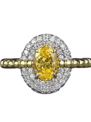 The Golden Halo Radiance Ring
