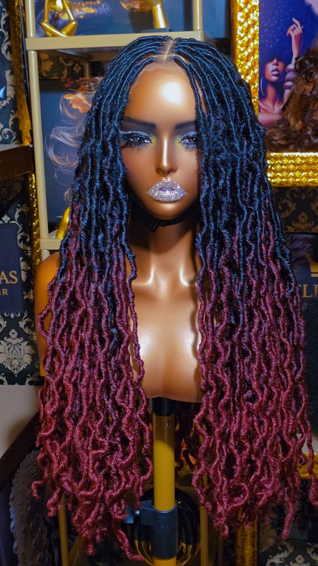 2026/03/3844.jpg The Marcella Unit stunning 2026 elite 6x6 HD lace glueless wig 24 inch Midnight Wine Ombre Gypsy Locs