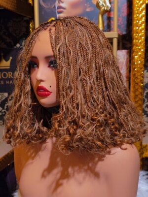 The Amara Chestnut Boho Bob Wig