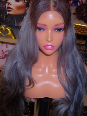 Vietnamese SDD Body Wave Human Hair Wig 5x5 HD Lace in Ash Grey