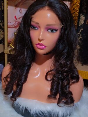 The SDD Vietnamese Bouncy Human Hair 16 inch 350g Wig with 5x5 Swiss Lace