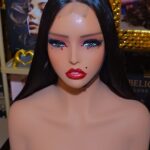 Bone Straight Raw Virgin Human Hair Wig 16 inch Middle Part in Natural Color