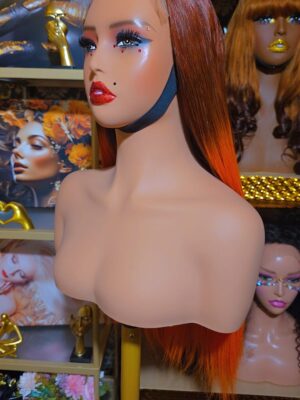 Belioras Sunset Copper Wig - Ginger Copper Bone Straight Raw Vietnamese Human Hair