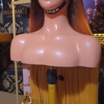 Front view of Honey Blonde Ombre Vietnamese Wig 22 inch 350g showing seamless color transition