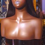 Front view of Copper Flame Ombre Wig 26 inch 350g showing vibrant fiery color gradient