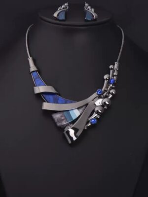 The Azmira Geometric Crystal Necklace