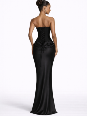 The Midnight Draped Column Maxi