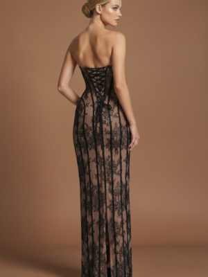 The Obsidian Lace Gown